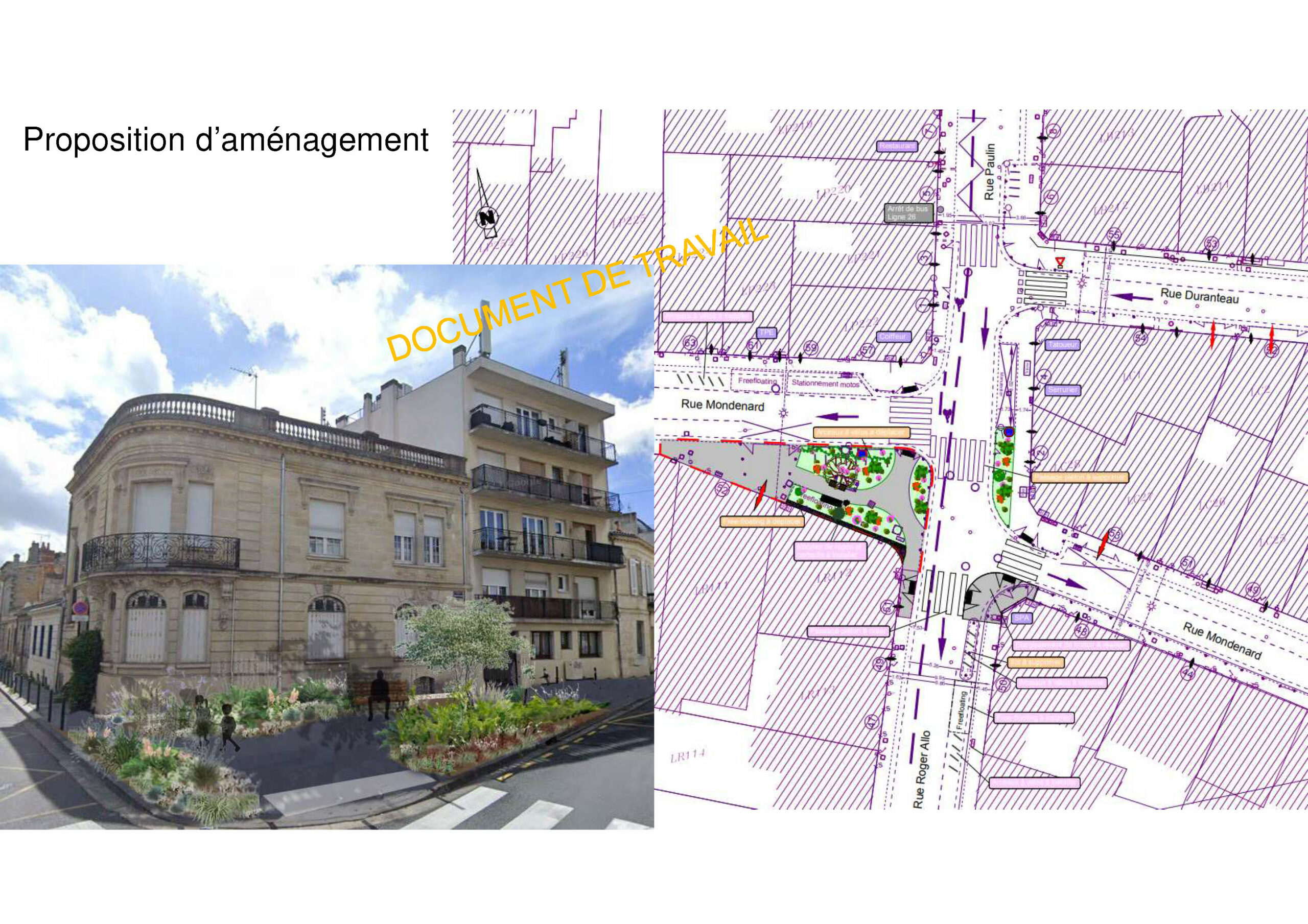 AFSS Faubourg Saint-Seurin aménagement placette Mondenard Budget Participatif