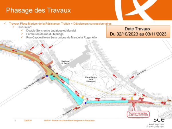 AFSS Faubourg Saint-Seurin Phasage des travaux du BHNS