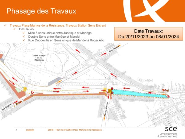 AFSS Faubourg Saint-Seurin Phasage des travaux du BHNS