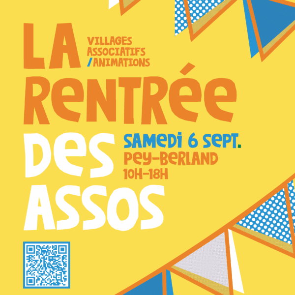 Affiche La rentrée des assos 2025 carré